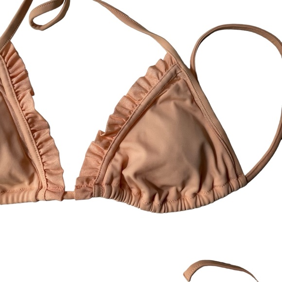 Victorias Secret String Bikini Womens Small Triangle Top Ruffle Beach Sexy Swim - Picture 4 of 16